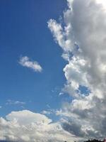 beautiful clouds are in the sky photo