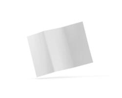 Elegant Trifold Paper Brochure Flying with Sleek Design for Dynamic Visual Communication photo