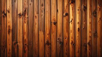 Rustic dark aged weathered wooden planks with natural grain texture. Cracked distressed wooden surface with wood grain and knots. Vintage brown wood with rich intricate pattern texture and warm tone photo