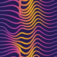 Seamless abstract pattern with wavy lined shapes vector