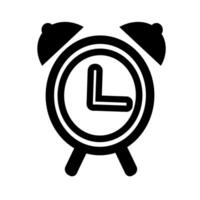 Alarm icon. simple monocrhome vector