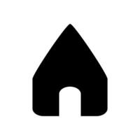 Home flat icon simple design, vector