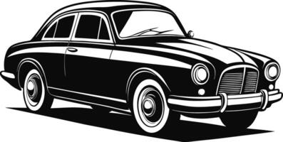 Classic Car Side View Royalty vector