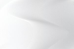 White abstract background with wavy lines vector