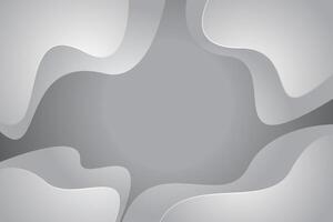 Abstract background with white shapes and a gray background vector