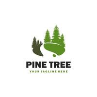 Pine Tree Logo design template.icon for science technology, suitable for your design need, logo, illustration, animation, etc. vector