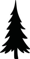 Printable Spruce Tree Stencils Icon vector