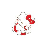 Hello Kitty Fly vector