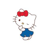 Beauty Hello Kitty vector