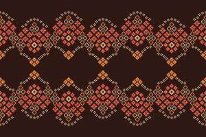 Pixel art design brown color wallpaper background fabric pattern motif. vector