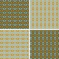 Abstract seamless pattern with brown green and blue squares and stripes vector