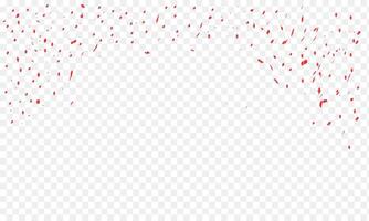 Abstract background party celebration red confetti vector