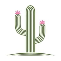 Saguaro Cactus Art for Nature Themes vector