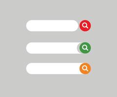 Search label seo icon, web button search text box vector