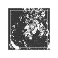 Grunge abstract square Stamp label with white line. Distress grain surface dust and rough background concept. Overlay texture with banners, logos vector