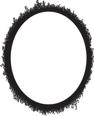 a black and white picture frame of a mirror and a black frame with a black border, grunge frame