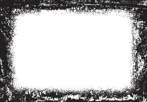A vintage grunge square frame design with black and white paint, A grunge frame design for your photo, A black and white grunge frame design, vector