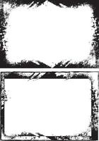grunge frame with black and white , black and white rectangle shape grunge frames set, a black and white grunge photo frame set design, vintage square shape, vector