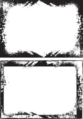 grunge frame with black and white , black and white rectangle shape grunge frames set, a black and white grunge photo frame set design, vintage square shape,