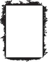 black and white frame, a square frame with black paint frame border, a white sheet of paper with a black border, vector