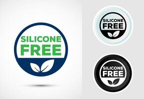 Silicone free icon design illustration, Best Silicone free sign, symbol vector