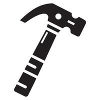 Black Hammer Unique Icon illustration on white background vector