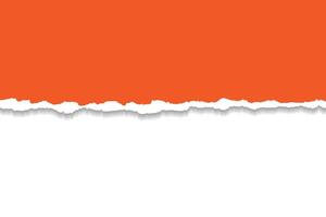 Realistic Torn Paper Strips with white Background for Layered Design vector