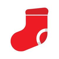 A red sock on a white background vector