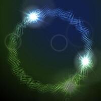 Glowing round lines design vector