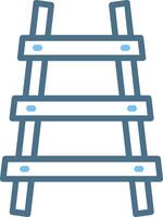 Railroad Line Two Colour Icon Design vector