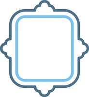 Frame Line Two Colour Icon Design vector
