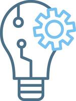 Idea Line Two Colour Icon Design vector