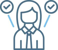 Multitasking Line Two Colour Icon Design vector
