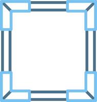 Frame Line Two Colour Icon Design vector