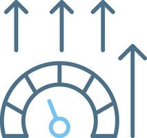 Performance Line Two Colour Icon Design vector