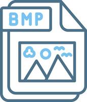 BMP Line Two Colour Icon Design vector