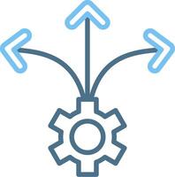 Flexibility Line Two Colour Icon Design vector
