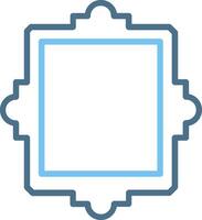 Frame Line Two Colour Icon Design vector