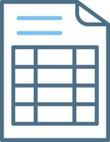 Grid Line Two Colour Icon Design vector