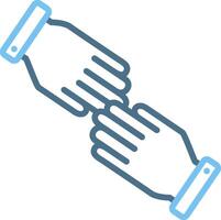 Help Line Two Colour Icon Design vector