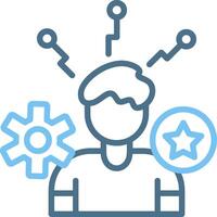 Specialist Line Two Colour Icon Design vector
