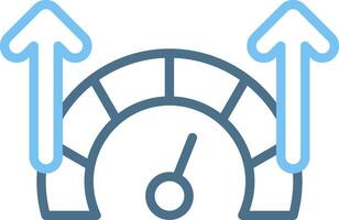 Accelerate Line Two Colour Icon Design vector