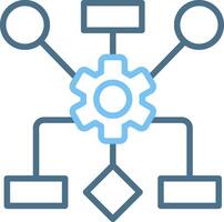 Diagram Line Two Colour Icon Design vector