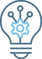 Invention Line Two Colour Icon Design vector