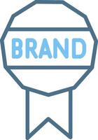 Brand Line Two Colour Icon Design vector