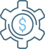 Sales Enablement Line Two Colour Icon Design vector