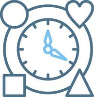 Lifestyle Line Two Colour Icon Design vector