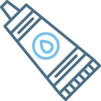 Paint Tube Line Two Colour Icon Design vector
