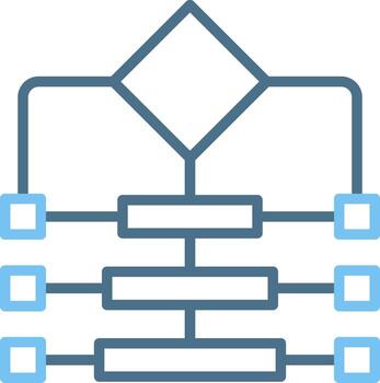 Protocol Line Two Colour Icon Design vector