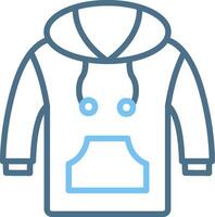 Sweatshirt Line Two Colour Icon Design vector